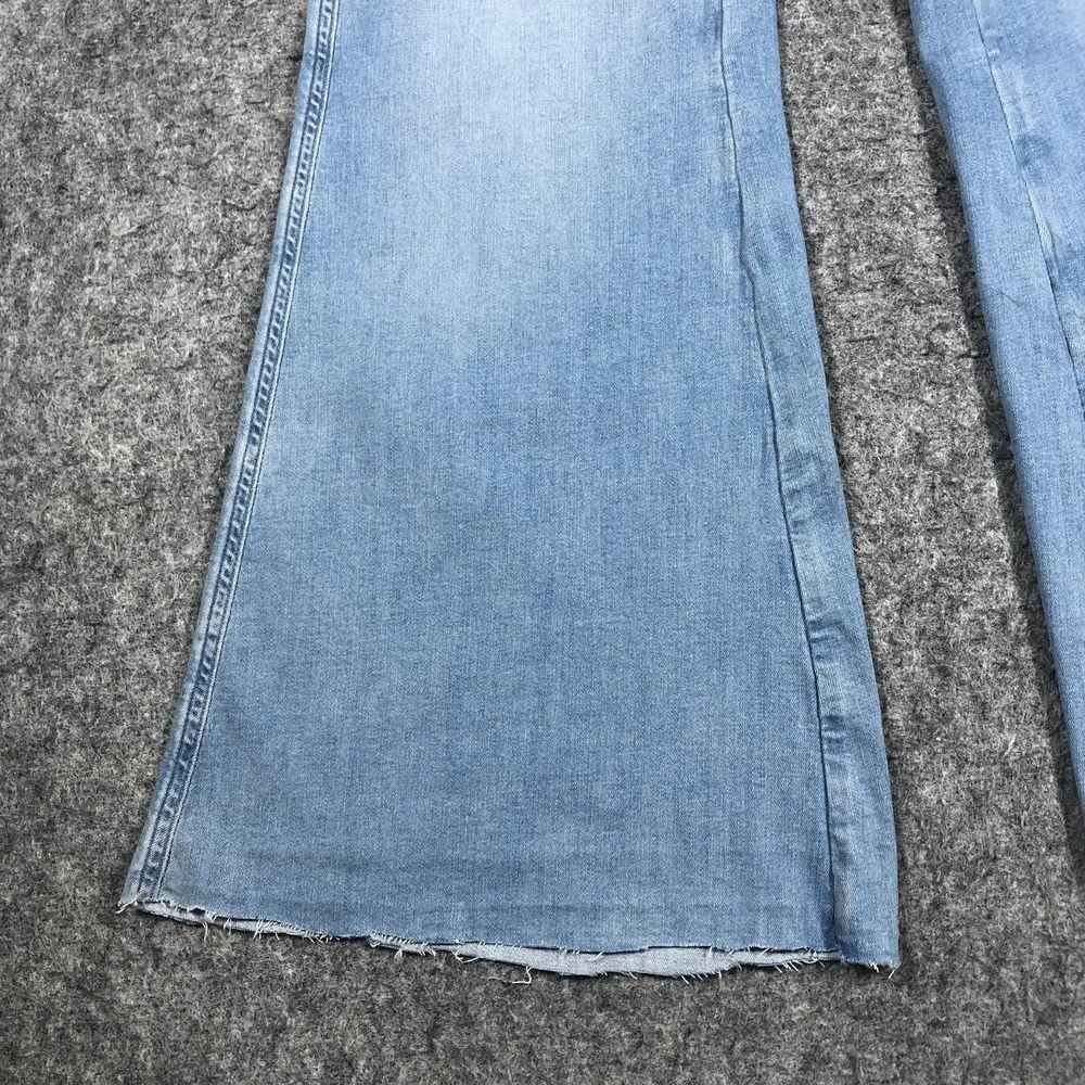 American Eagle Festival Flare Jeans Womens 12 Light Wash High Rise Stretch Denim